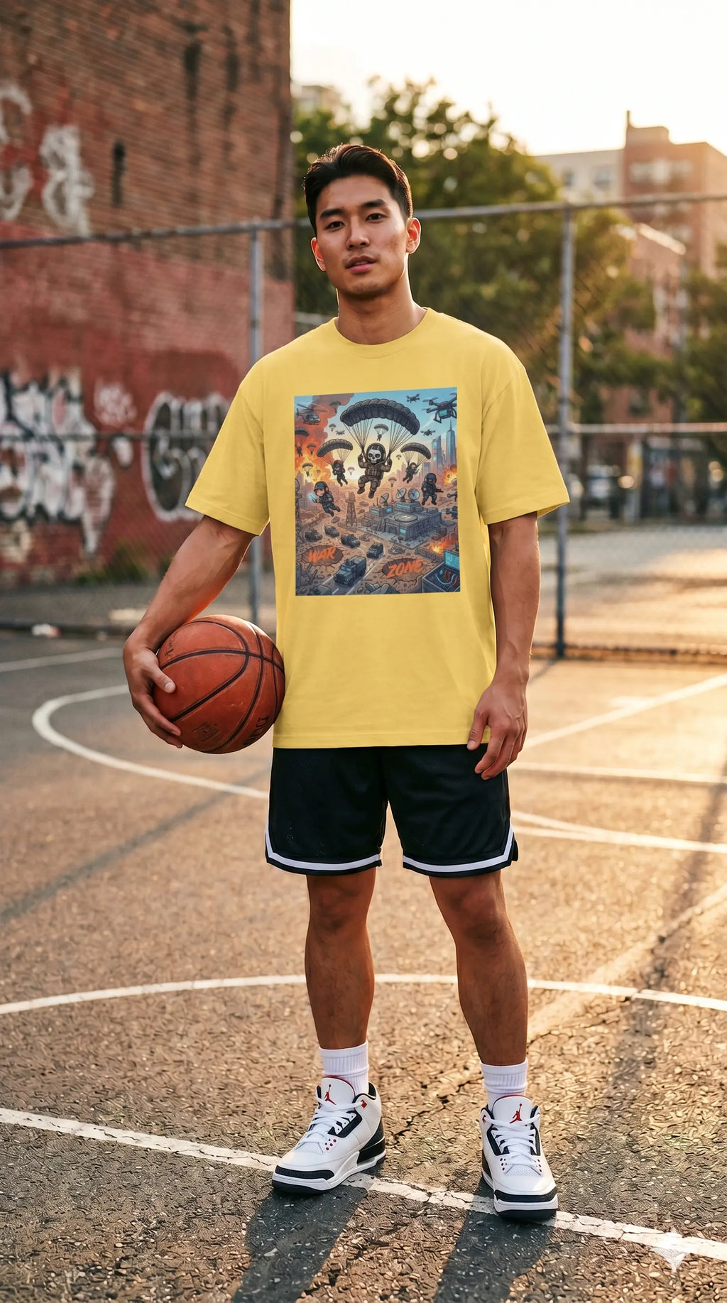 War Zone- Pixelated83 Premium Unisex  Tee