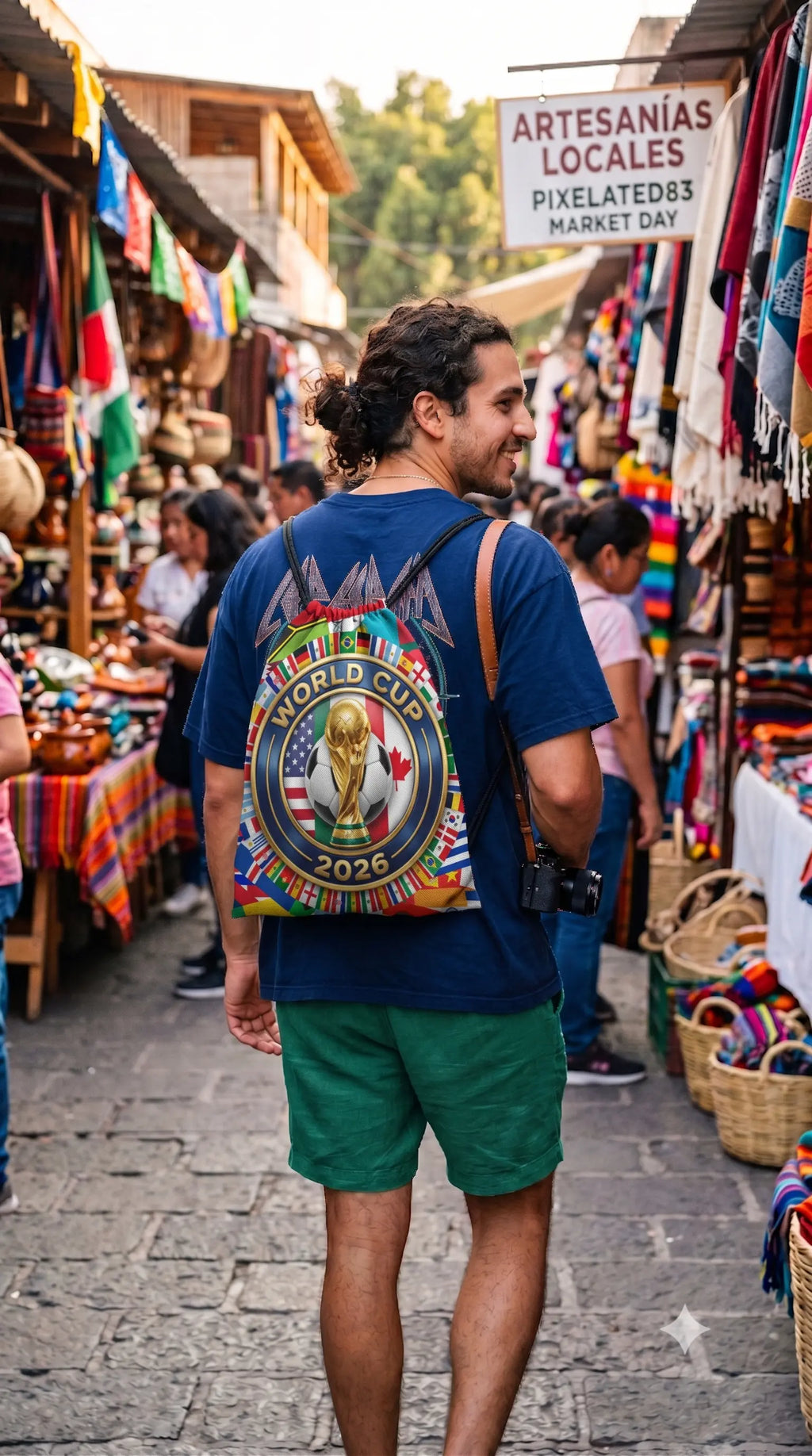 World Cup 2026 | Pixelated83 Premium AOP Drawstring Bag