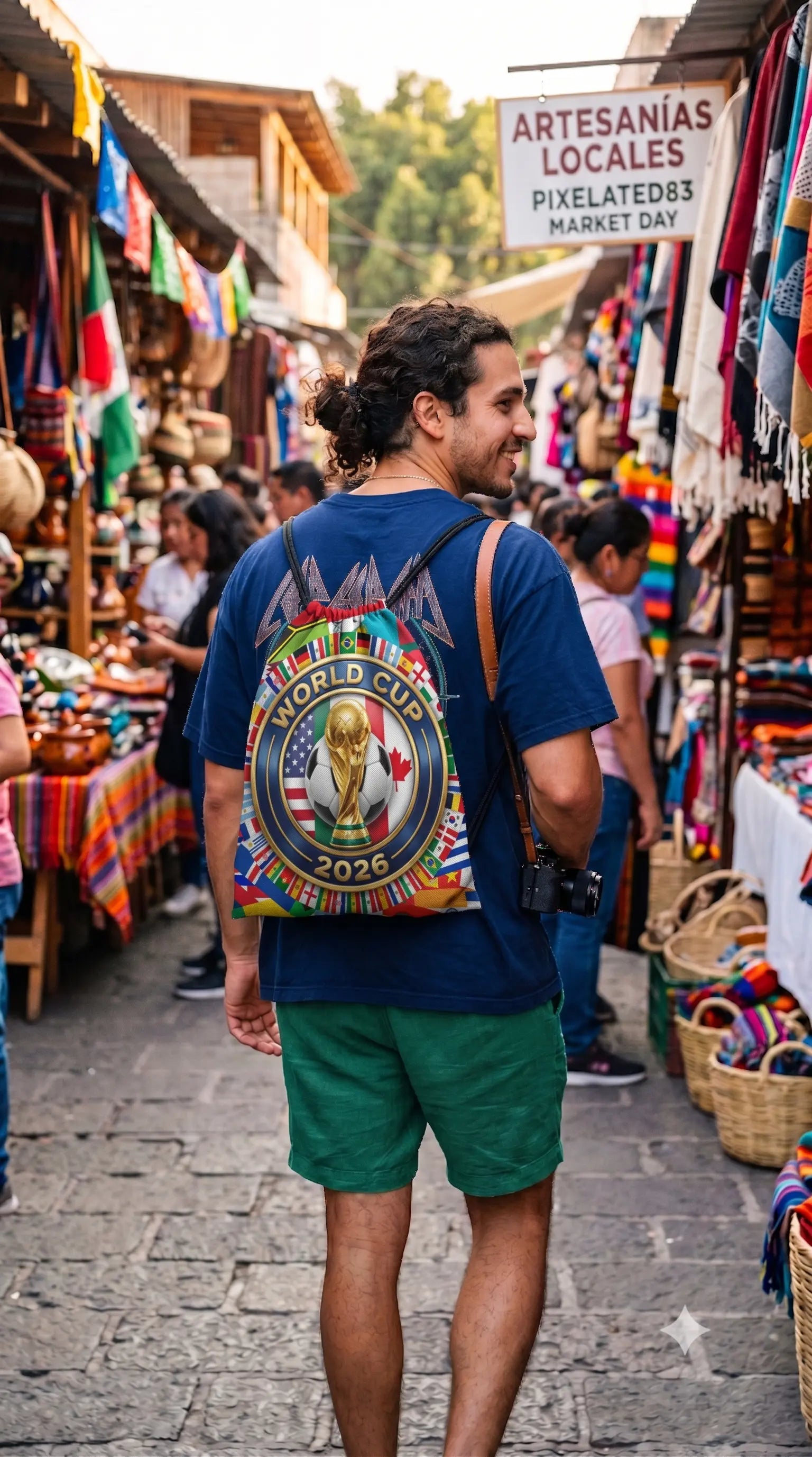 World Cup 2026 | Pixelated83 Premium AOP Drawstring Bag