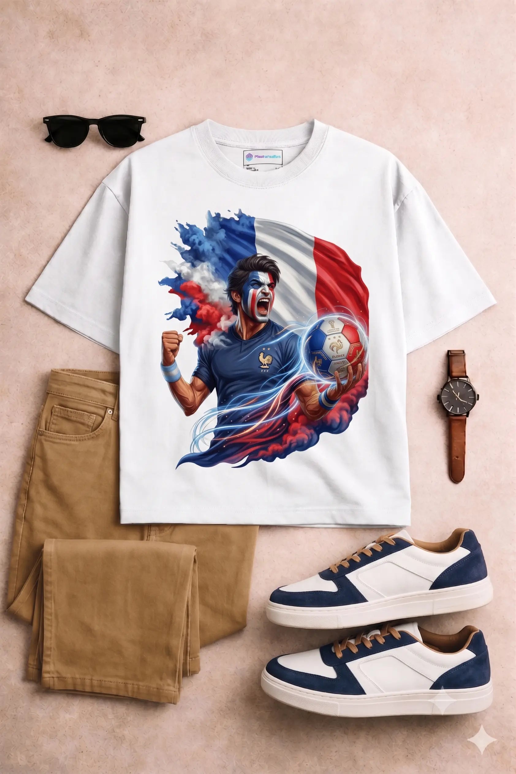France WC26 - Pixelated83 Premium Unisex Classic Crew T-Shirt