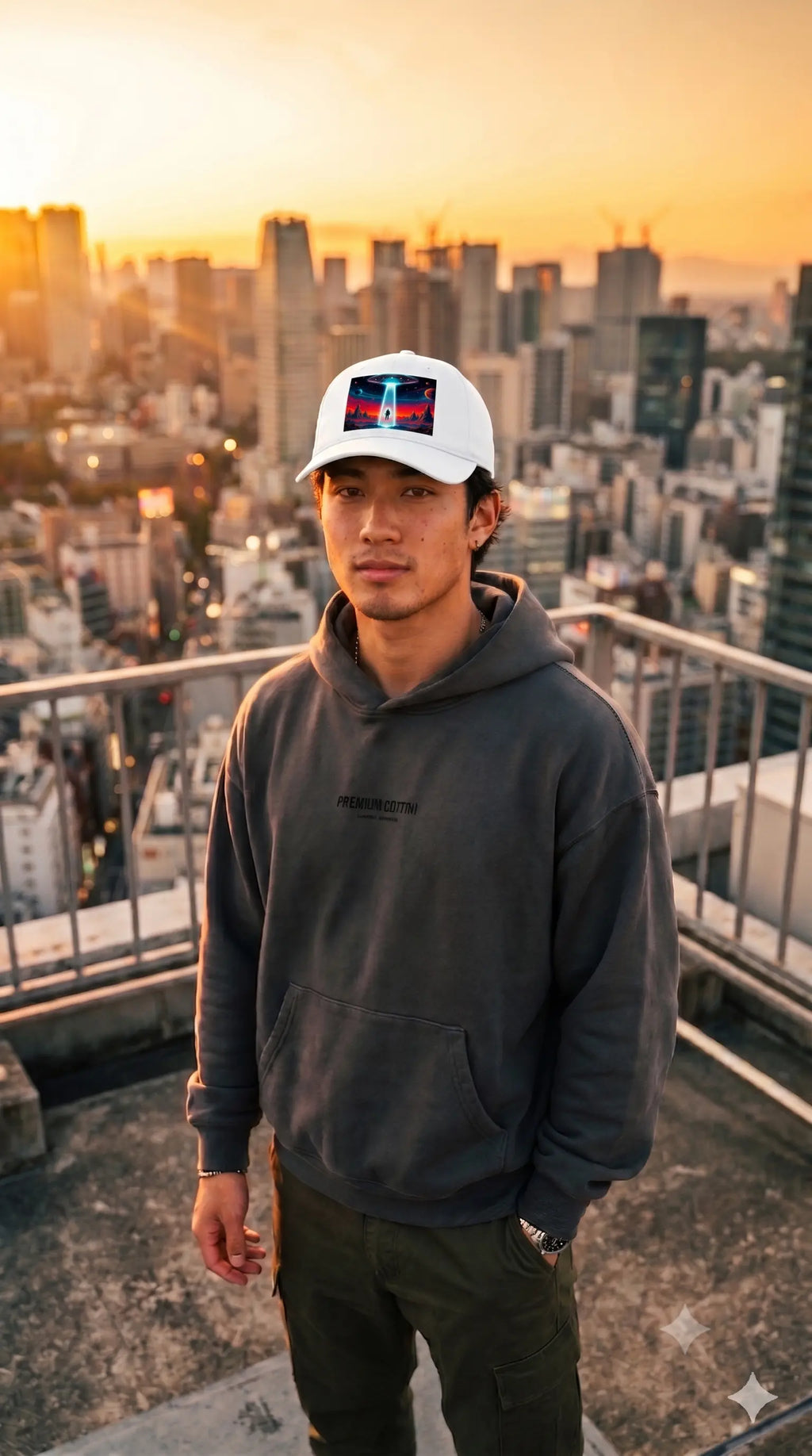 Cosmic Abduction |Pixelated83 Premium BaseBall Cap