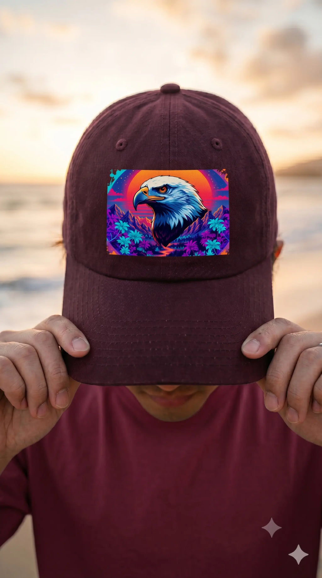 The Pride Eagle | Pixelated83 Premium BaseBall Cap