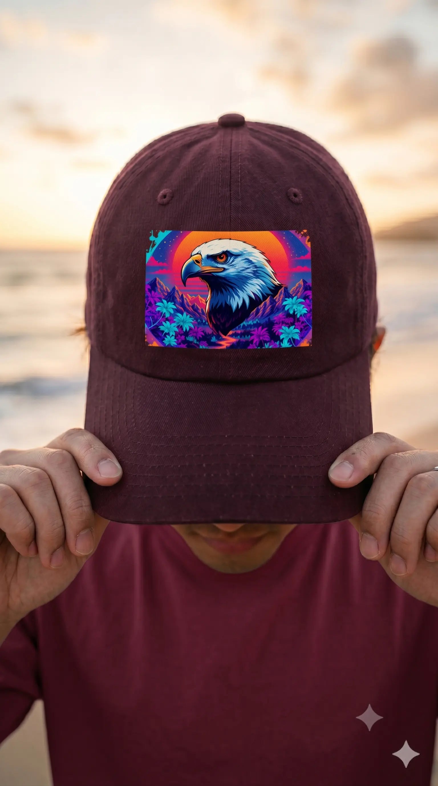 The Pride Eagle | Pixelated83 Premium BaseBall Cap