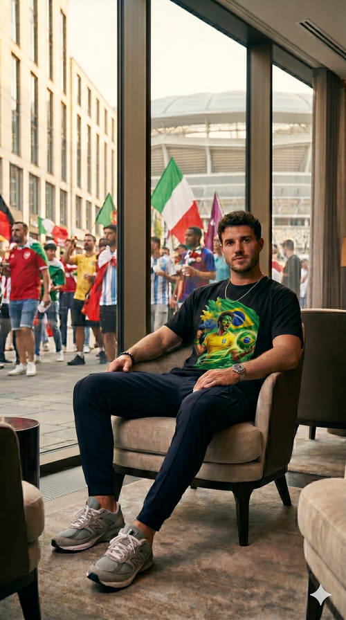 Brazil WC26 - Pixelated83 Premium Unisex Classic Crew Tee