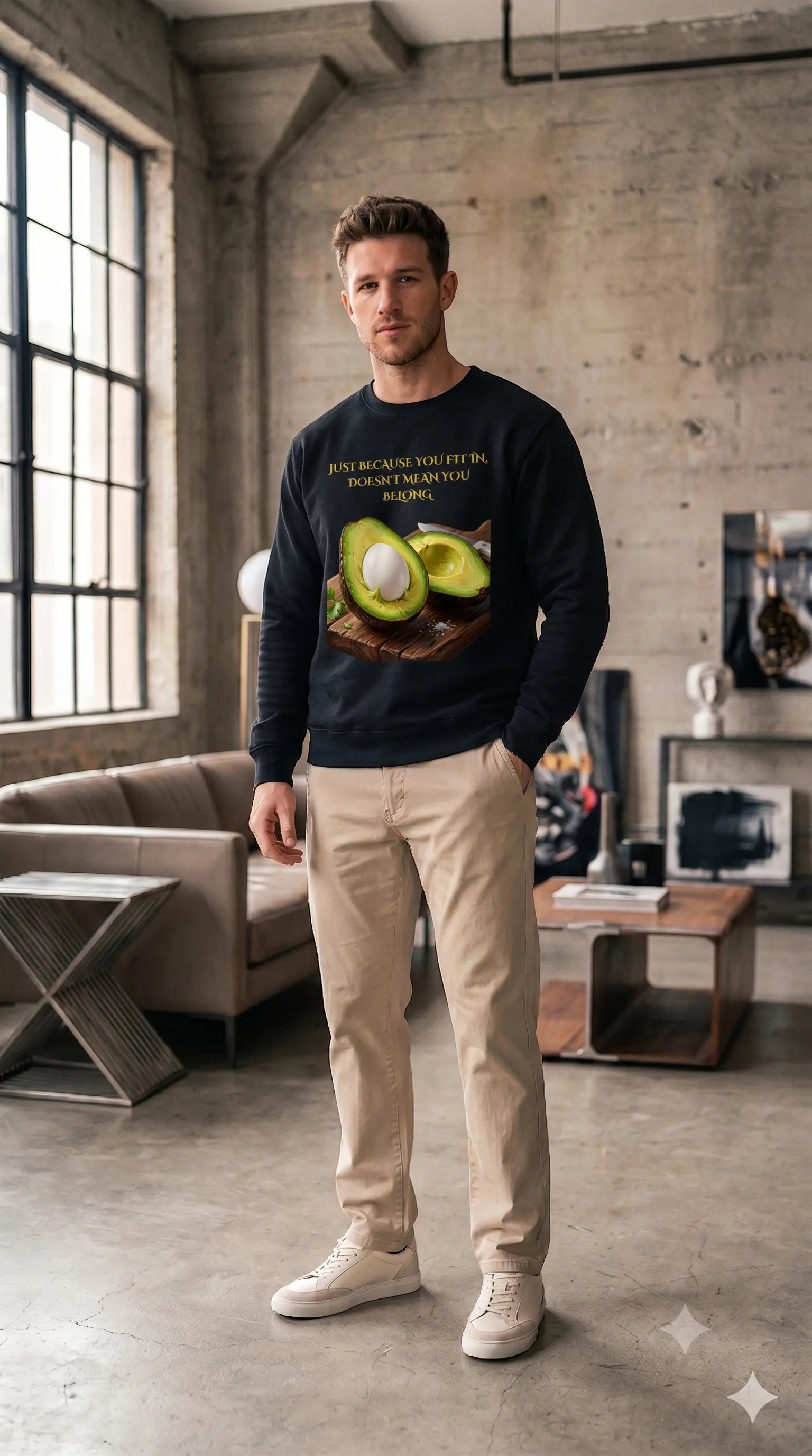Just Because You Fit | Pixelated83 Premium Unisex Sweatshirt