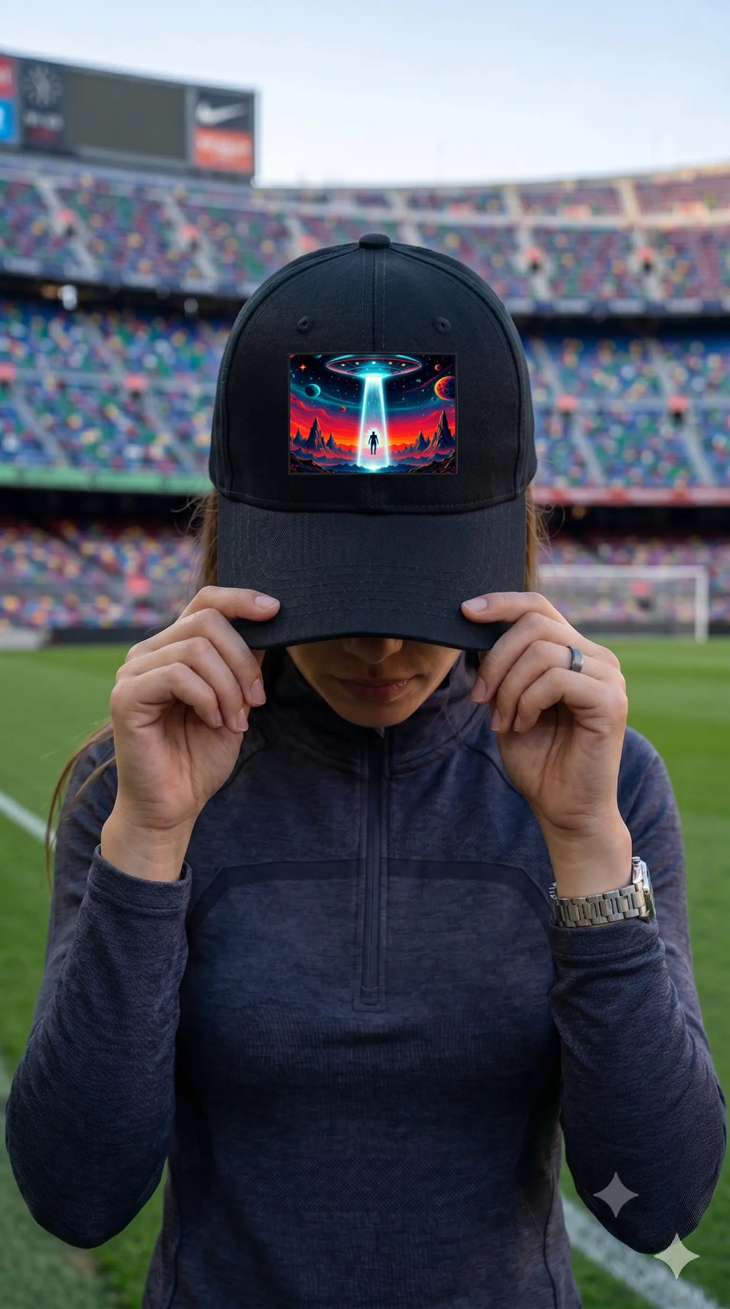 Cosmic Abduction |Pixelated83 Premium BaseBall Cap