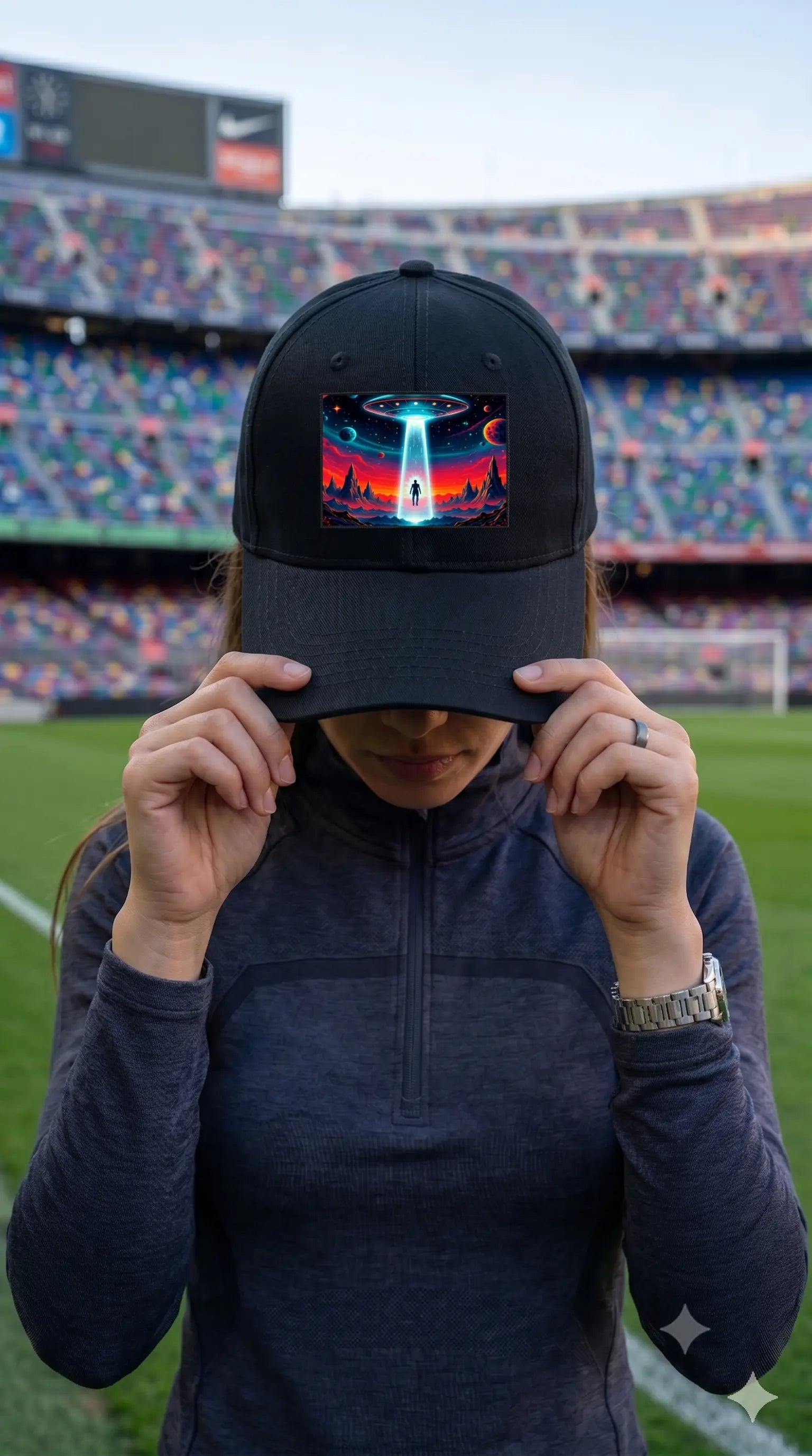 Cosmic Abduction |Pixelated83 Premium BaseBall Cap