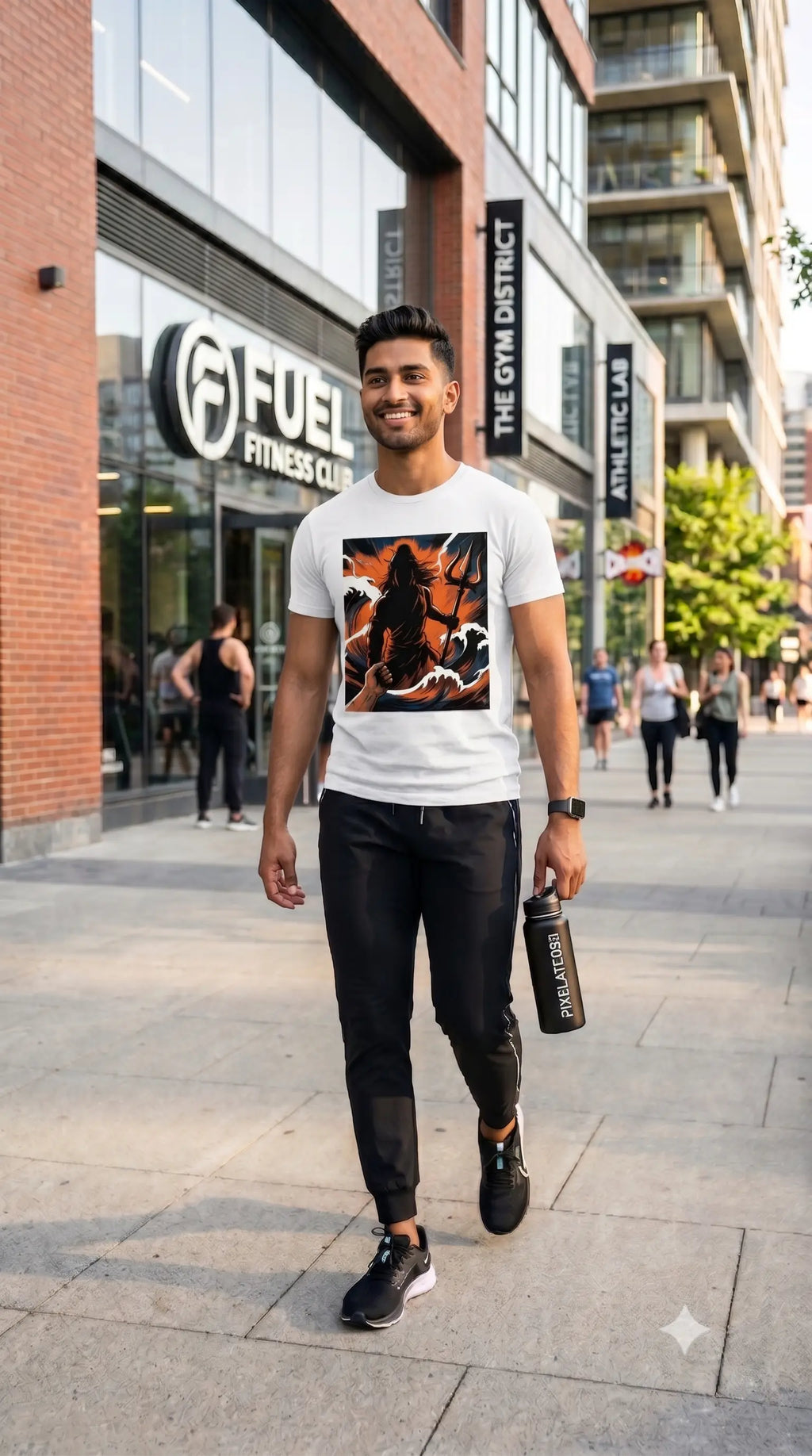 Shiva Cosmic Storm | Pixelated83 Premium  Unisex Classic Crew T-Shirt