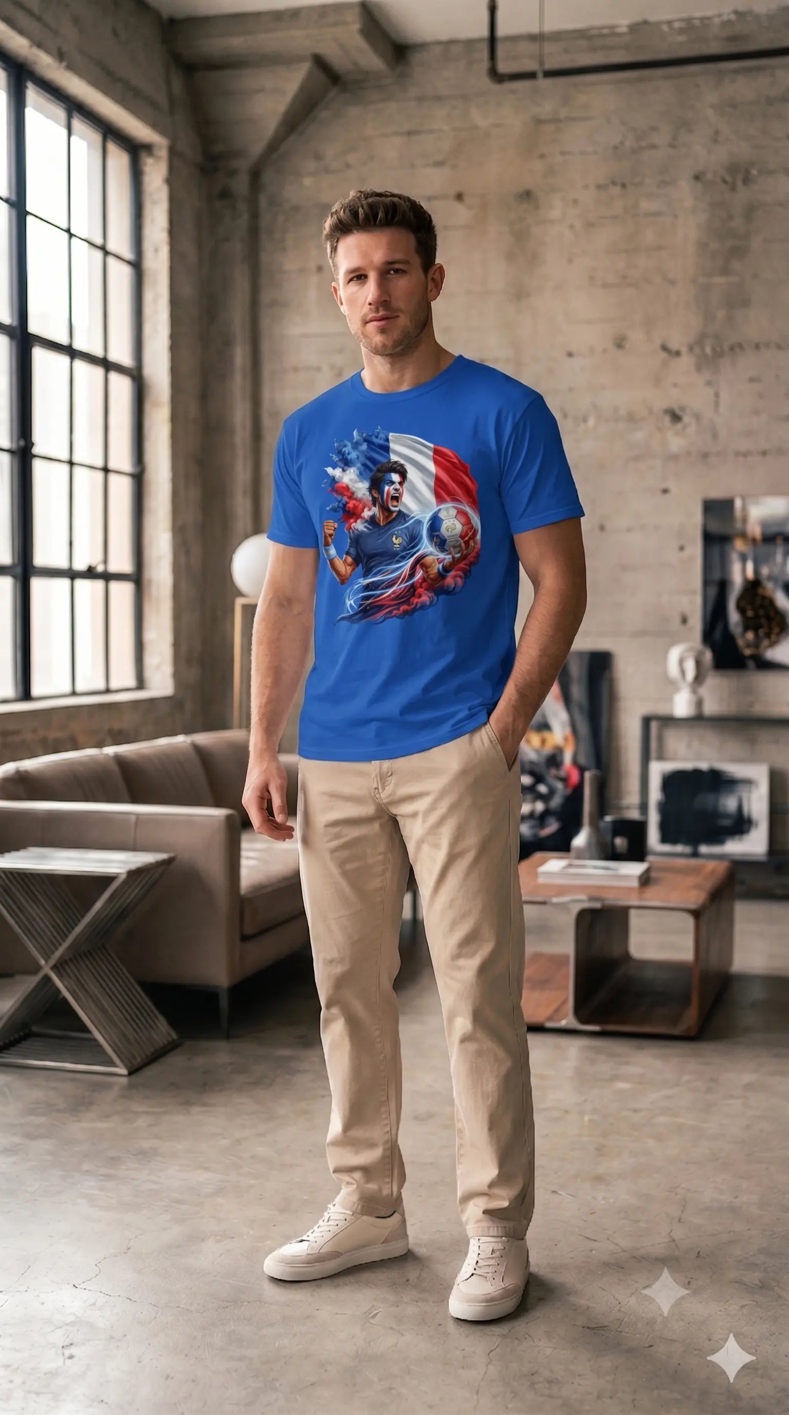 France WC26 - Pixelated83 Premium Unisex Classic Crew T-Shirt