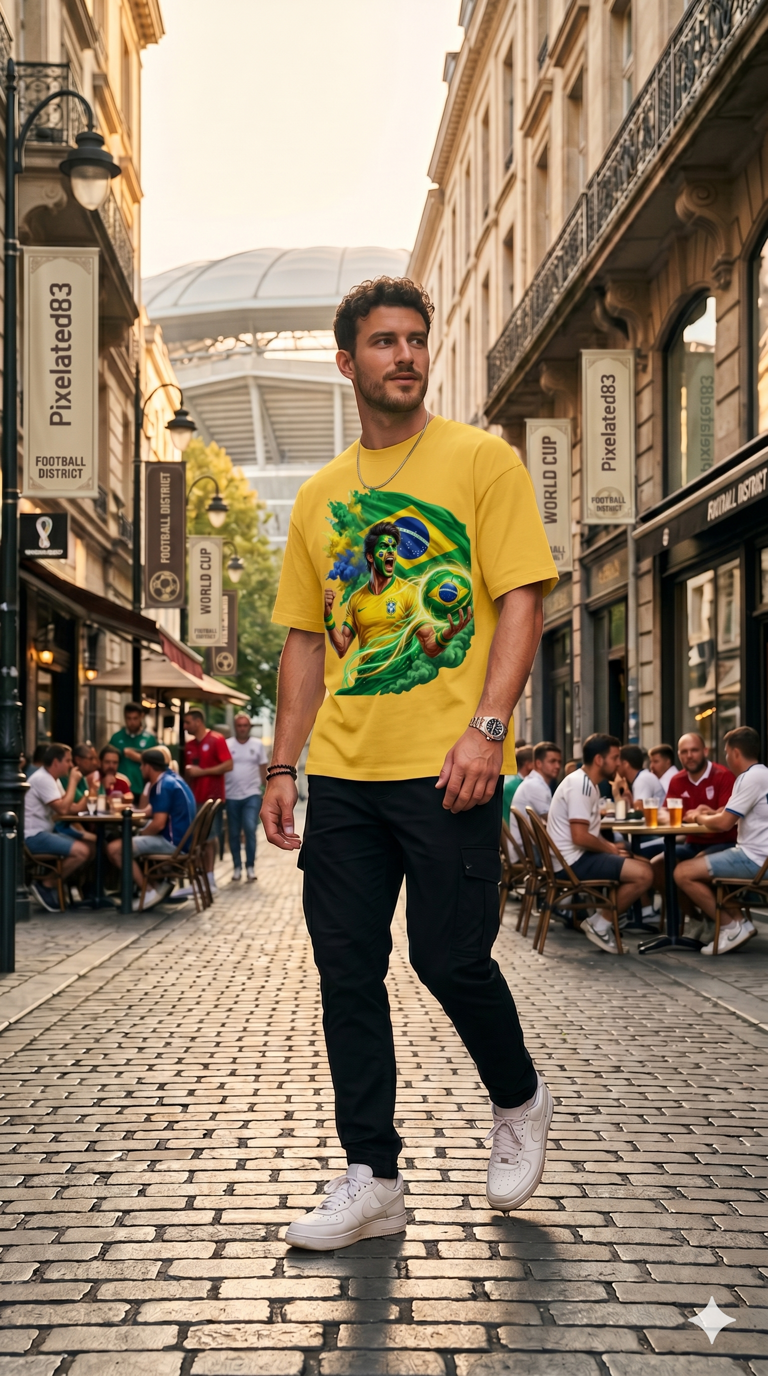 Brazil WC26 - Pixelated83 Premium Unisex Classic Crew Tee