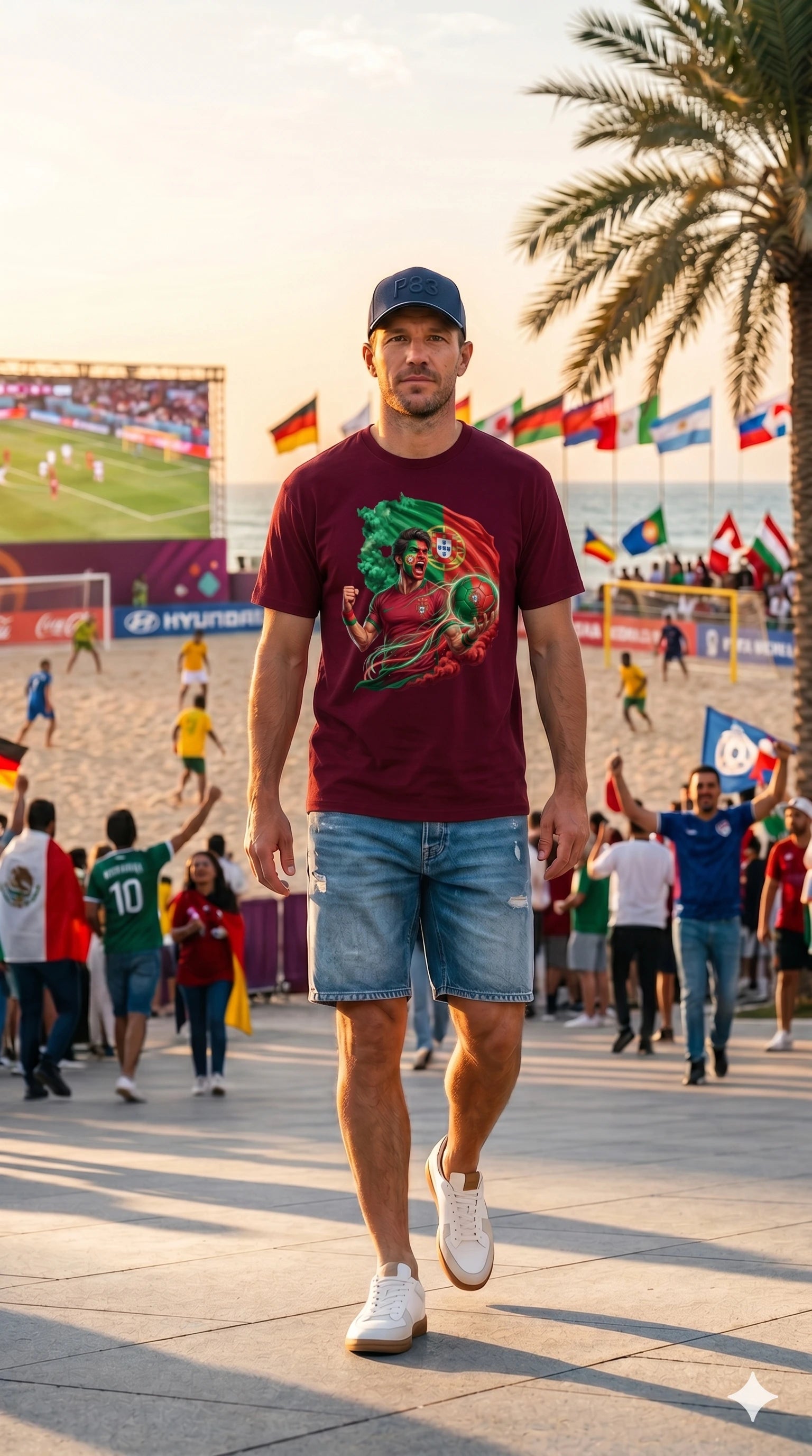 Portugal WC26 - Pixelated83 Premium Unisex Classic Crew T-Shirt