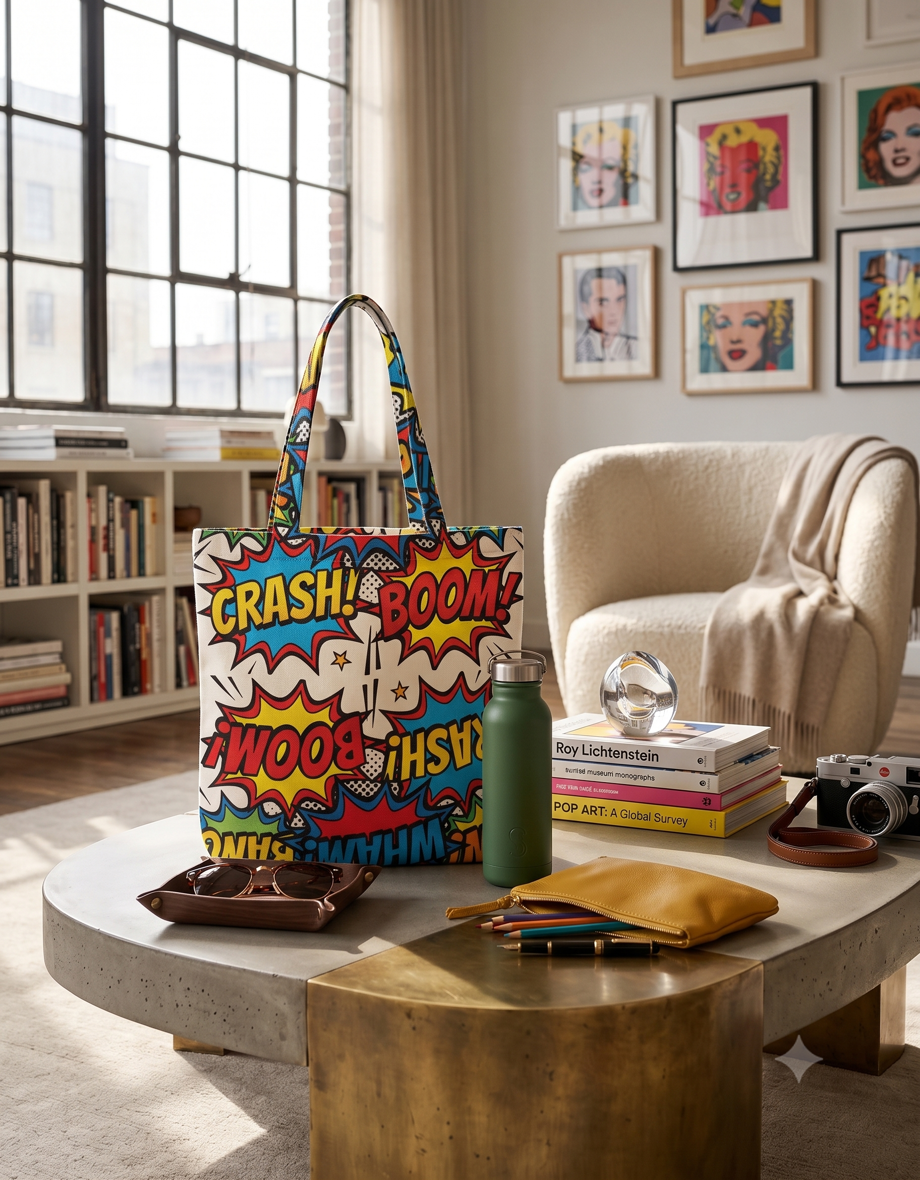 Retro Explosion |Pixelated83 Premium Unisex AOP Large Totebag