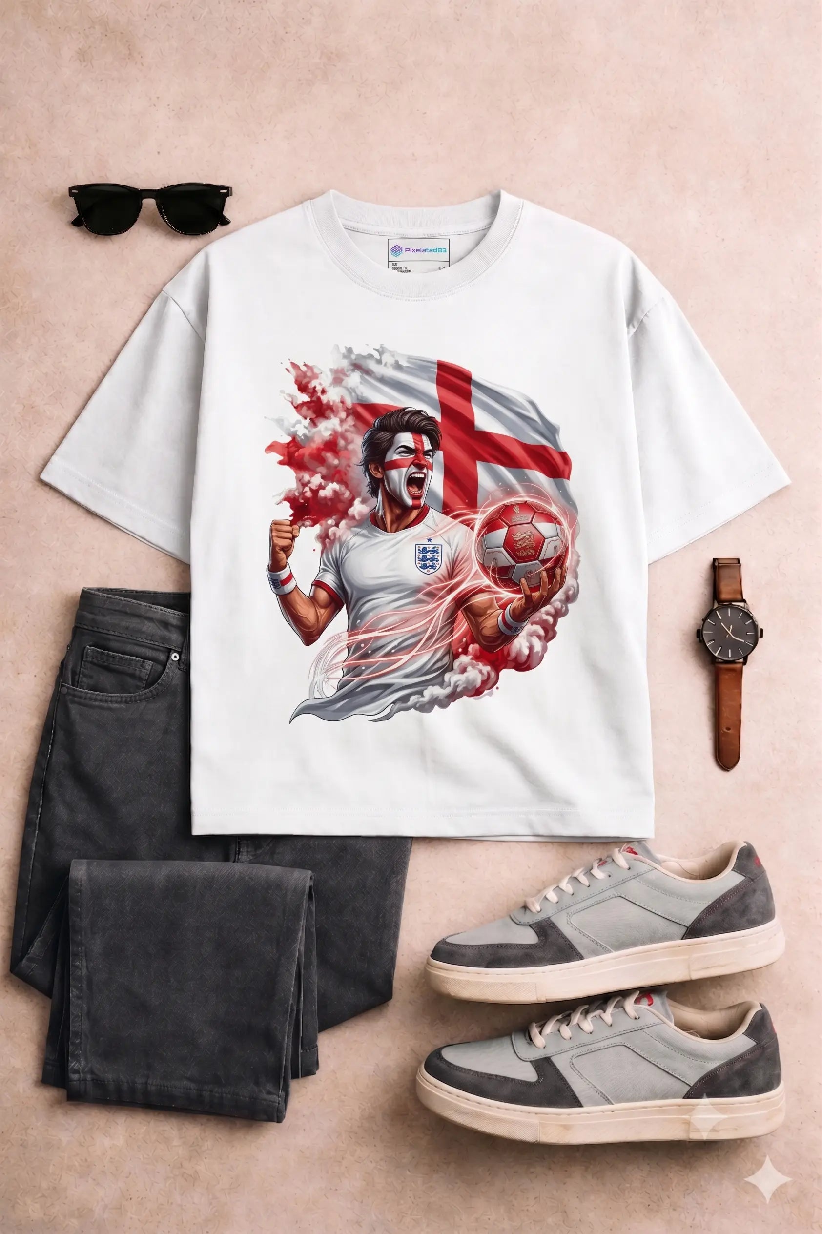 England WC26 - Pixelated83 Premium Unisex Classic Crew T-Shirt