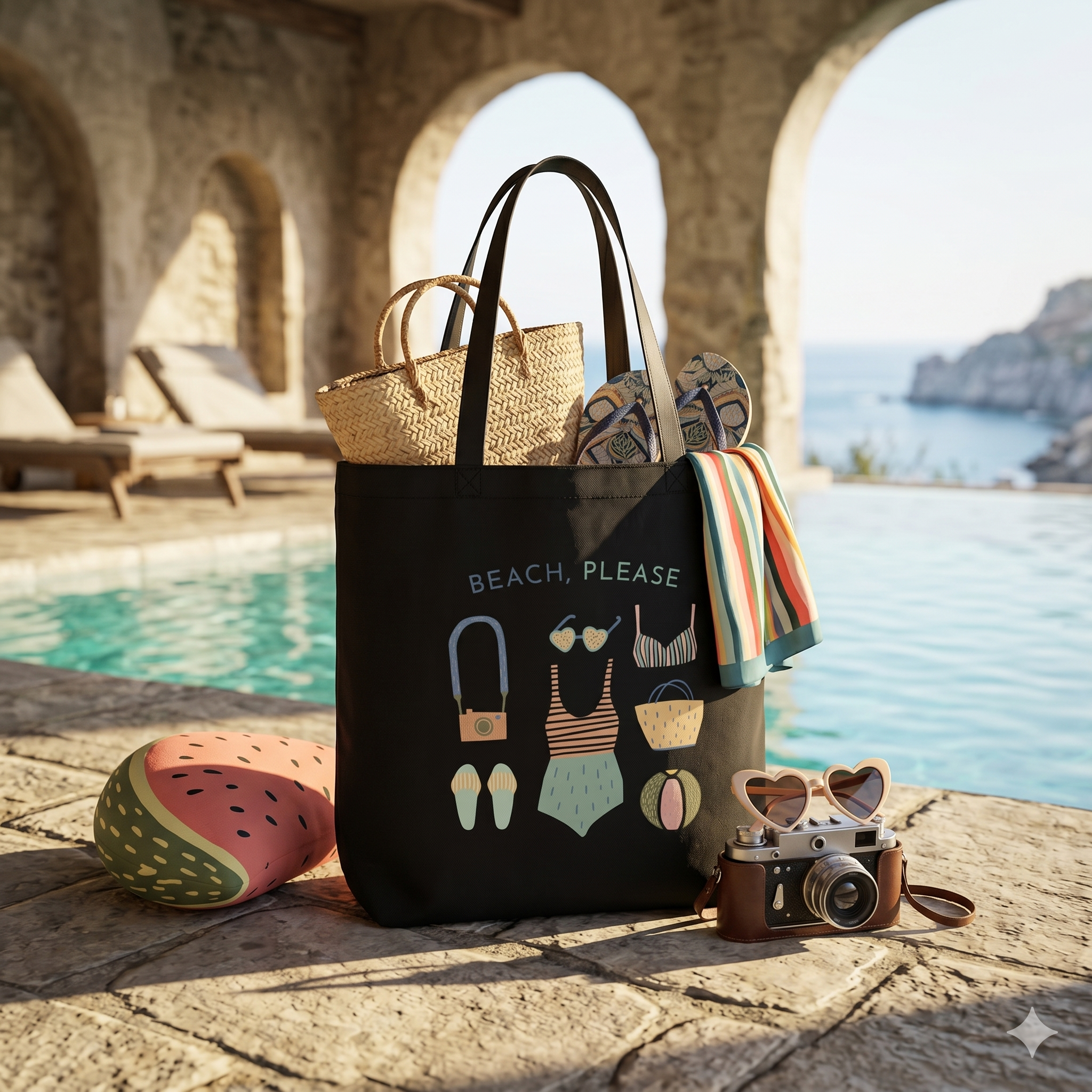 Beachie |Pixelated83 Premium Tote Bag