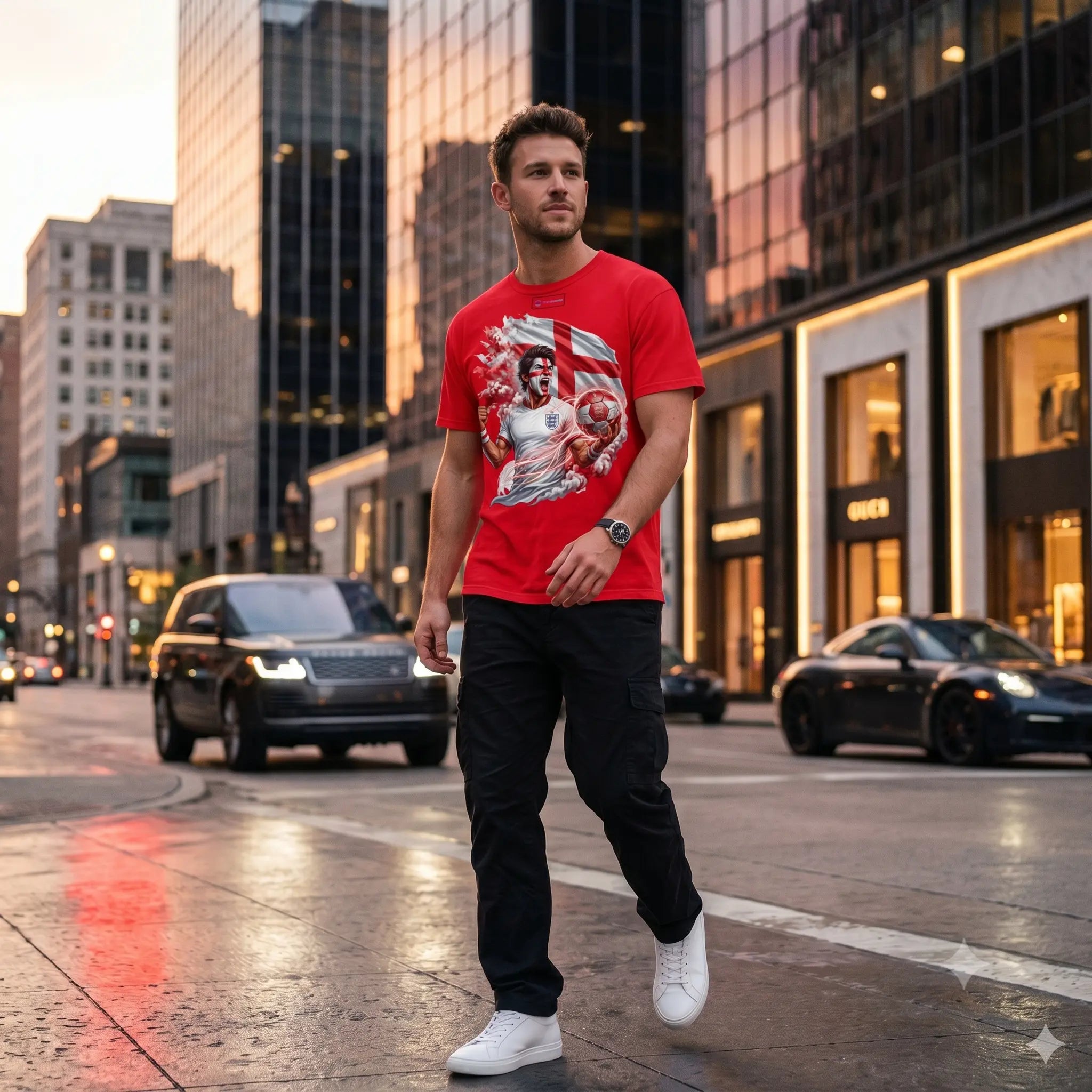 England WC26 - Pixelated83 Premium Unisex Classic Crew T-Shirt
