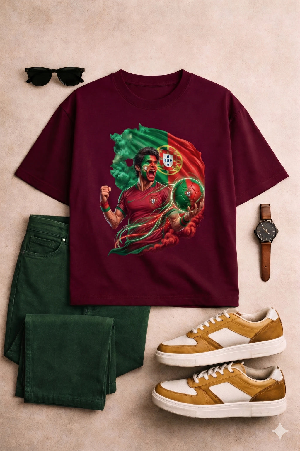 Portugal WC26 - Pixelated83 Premium Unisex Classic Crew T-Shirt