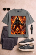Mahadev's Inferno | Pixelated83 Premium Unisex Classic Crew T-Shirt